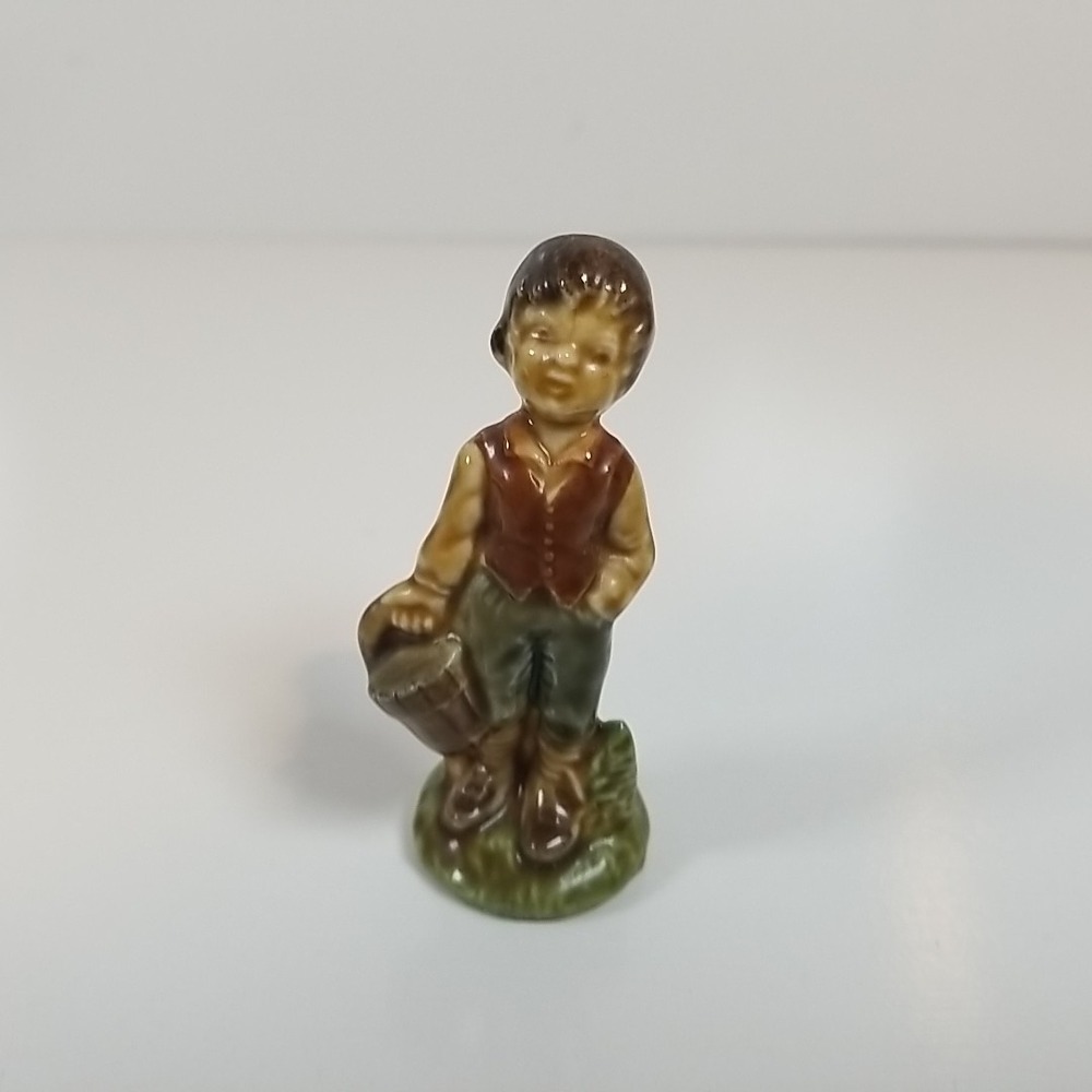 Wade England Large Nursery Rhyme Jack with Pail Ceramic Figurine, England, 3"